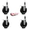 Service Caster 6'' Phenolic Swivel 1'' Expanding Stem Caster Set Total Lock Brake, 4PK SCC-EXTTL20S615-PHS-1-4 - alternate 3